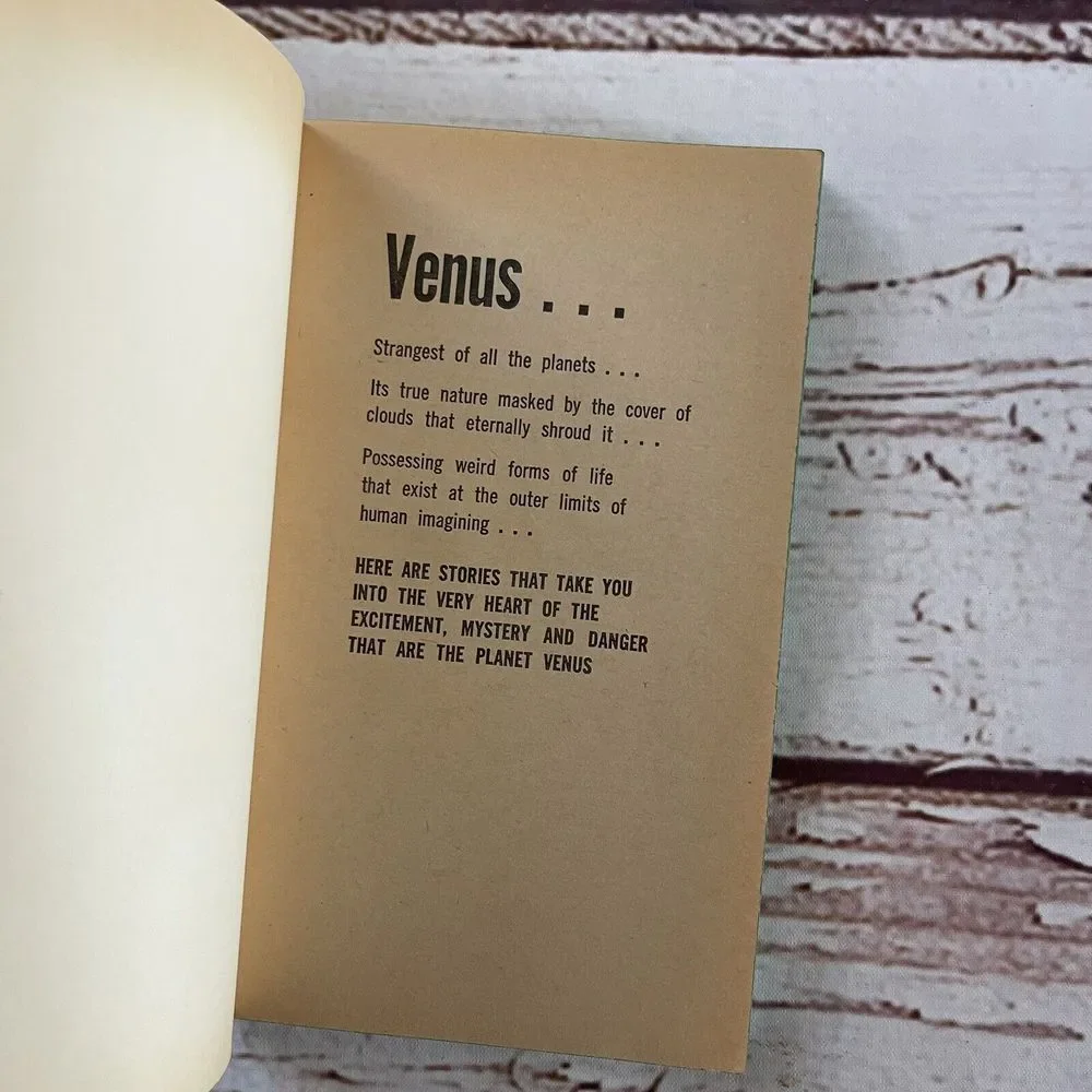 ALL ABOUT VENUS, Brian W. Aldiss Editor, Vintage 1968 Paperback SF Anthology‎